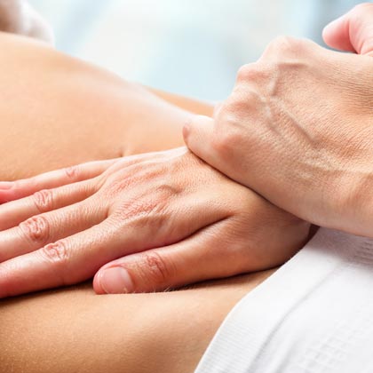 Massage adapté pour femme enceinte